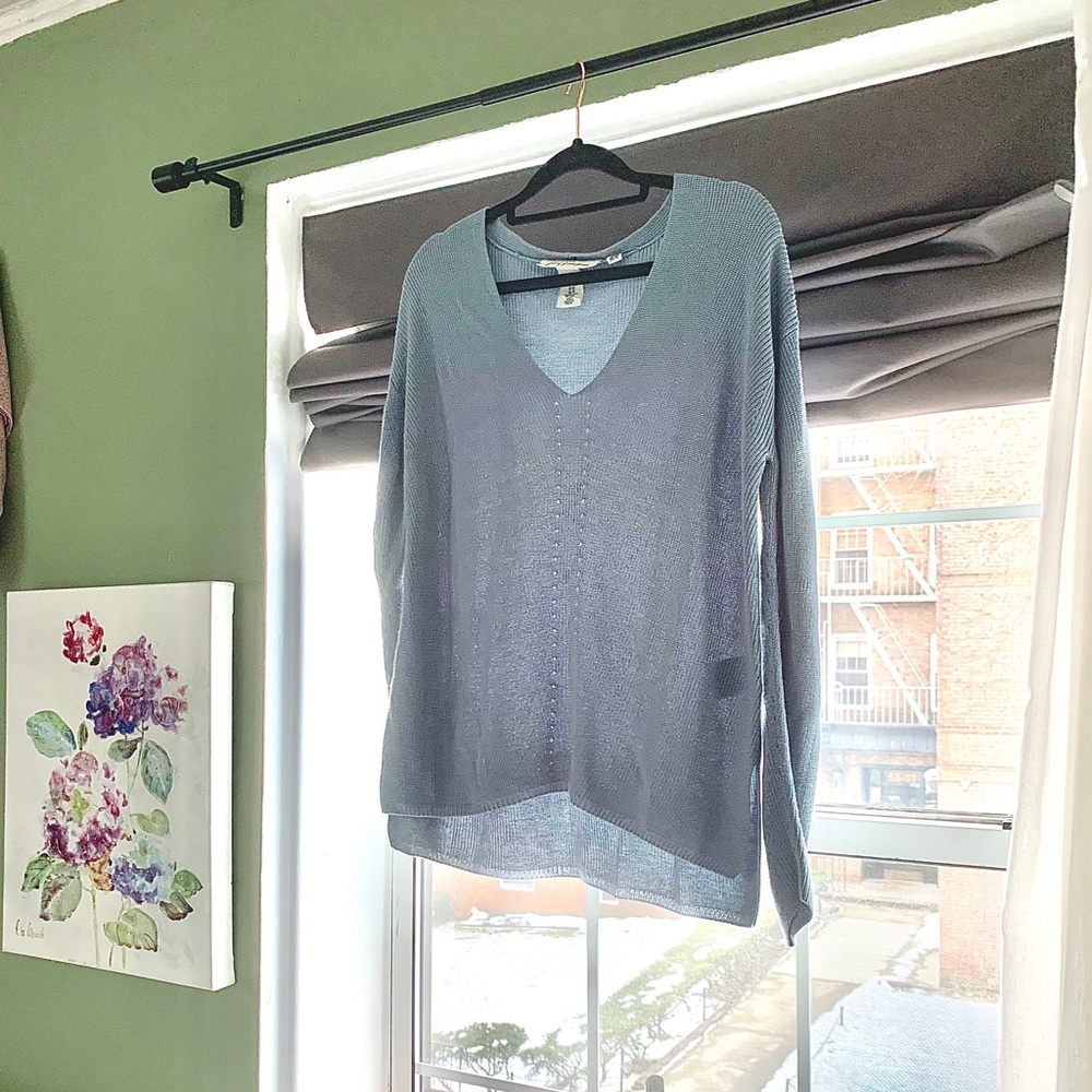 [H&M] Light Knit Sweater in Dusty Blue